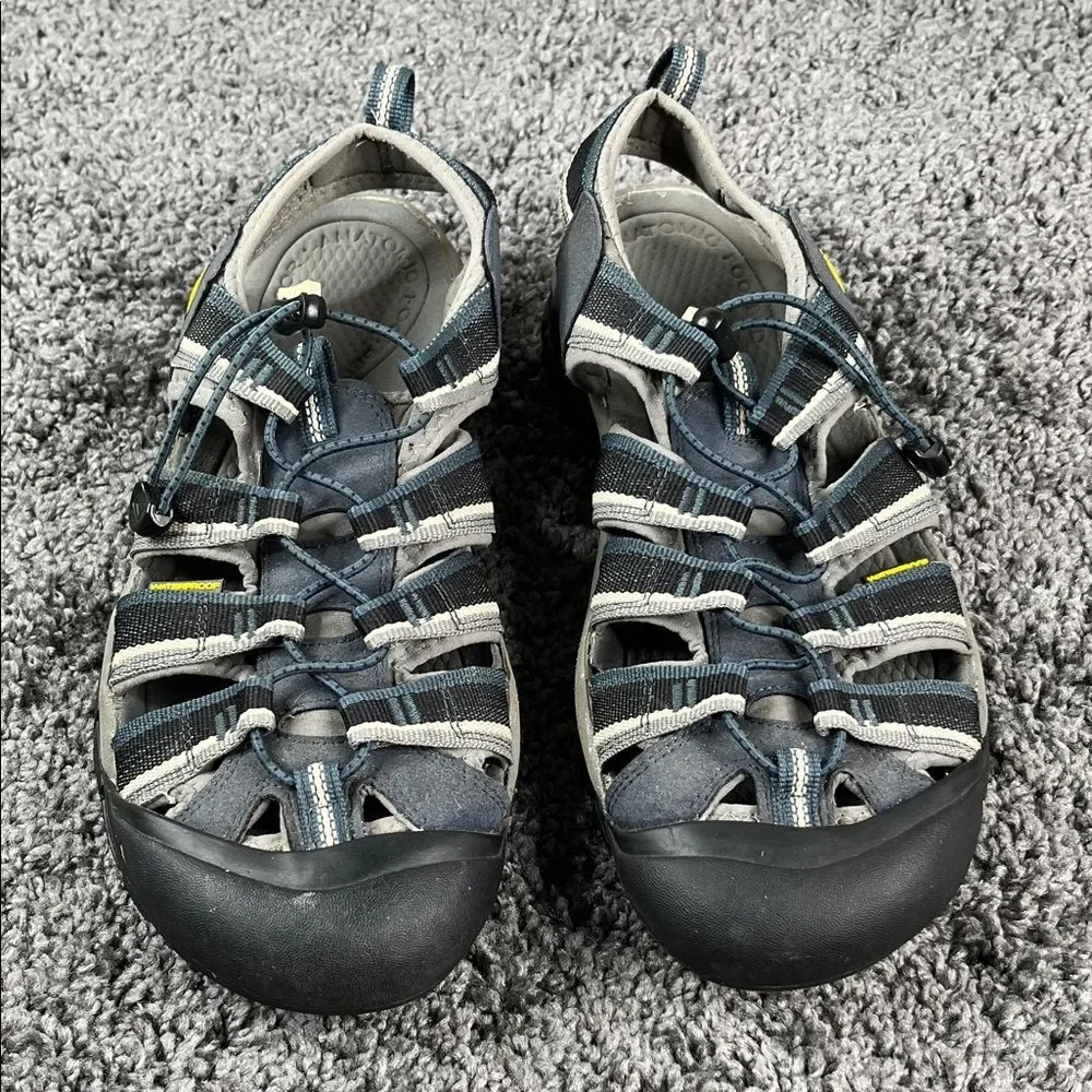 Keen Newport Men’s gray, blue and black waterproof Hiking Sandals